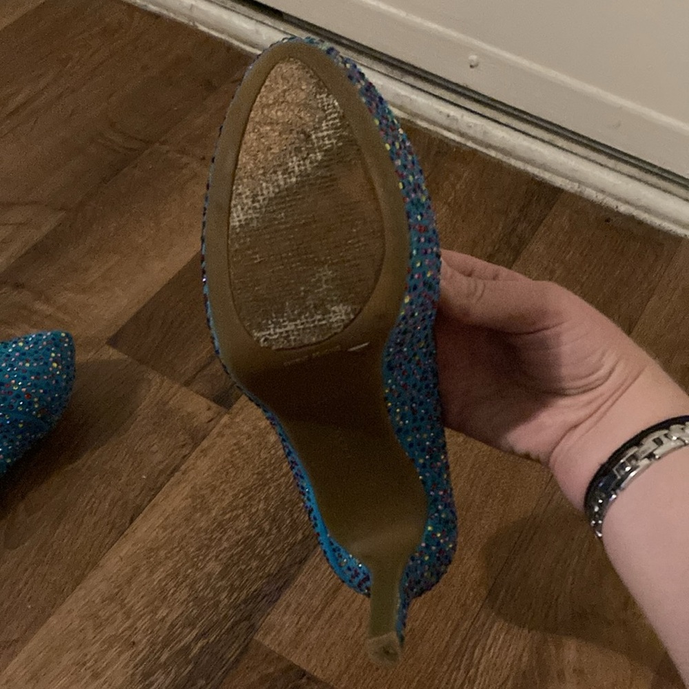 Gianni Bini Teal And Multi-Color Rhinestones - image 5